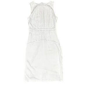 Bebe White Bodycon Sleeveless Dress Size S/P